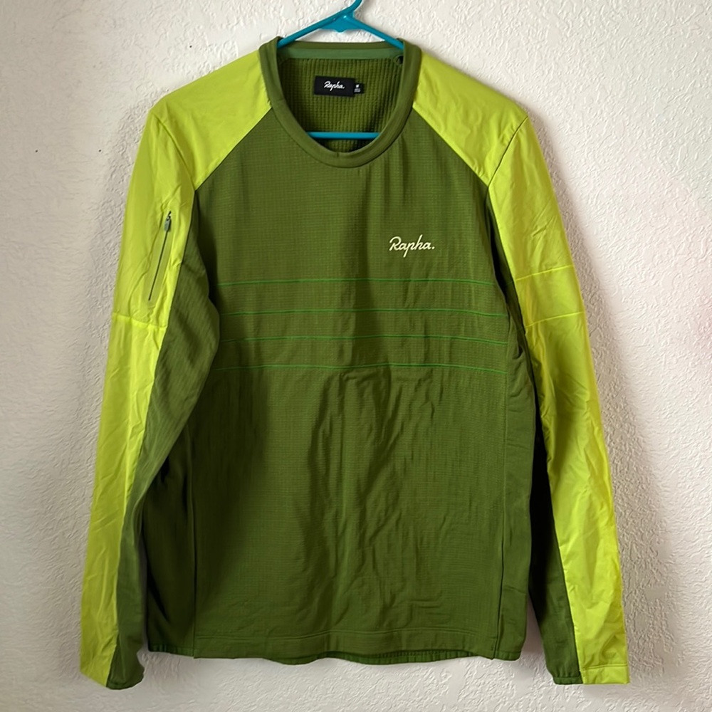 Rapha Explore Long Sleeve Pullover Green/Green Men’s M NWOT